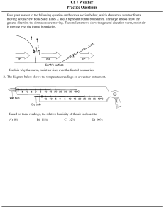 Weather Practice Questions