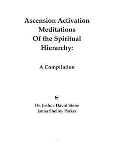 Ascension Activation Meditations of The Spiritual Hierarchy