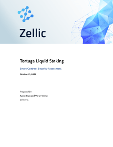 Tortuga Liquid Staking report zellic