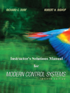 Solucionario Modern Control Systems 12th Edition Solu