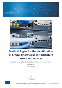 Methodologies for the identification of Critical Information Infrastructure assets and services