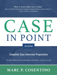 Case in Point 11  Complete Case - Marc Cosentino