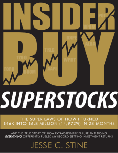 Insider buy superstocks JESSE STINE