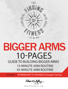 Guide to bigger arms Finding of fitness 