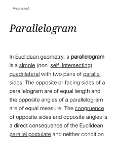 Parallelogram - Wikipedia