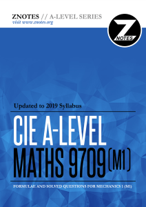 cie-as-maths-9709-mechanics1-v2-znotes