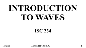 Intro to Waves Complete Student Version