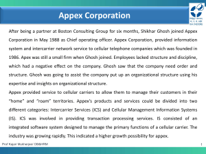 Appex corp-synopsis of the case