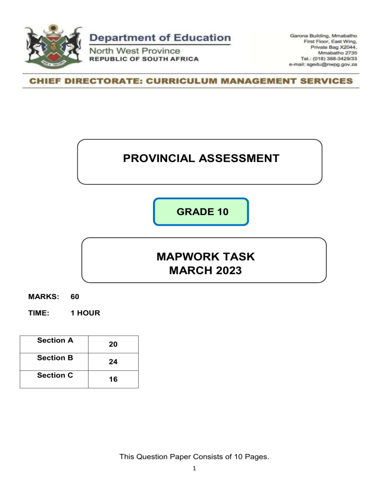geography assignment grade 10