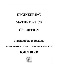 95554-bird---engineering-mathematics-4e---solution-manual