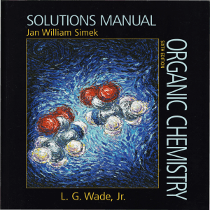 Organic Chemistry Solutions Manual