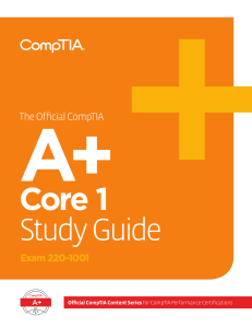CompTIA A  core 1 free sample study guide  1 