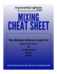 My New Microphone Mixing Cheat Sheet