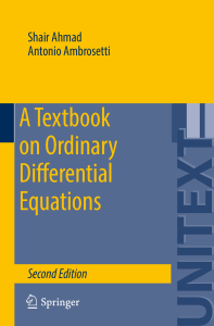 (UNITEXT 88) Shair Ahmad, Antonio Ambrosetti (auth.)-A Textbook on Ordinary Differential Equations-Springer International Pu (1)