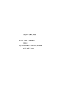 Pspice Tutorial: Student & Professional Versions