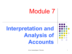 Module 7.2  Interpretation and analysis of Accounts 17.10.12