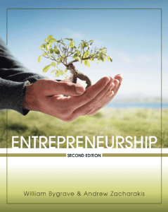 Bygrave's Entrepreneurship 2nd Edition