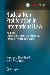 Nuc Non Proliferation in International Law