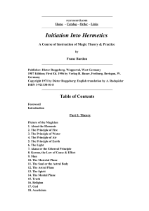 franz bardon - initiation into hermetics