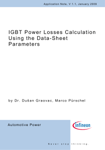 IGBT Power Losses Calculation using the Data Sheet Parameters