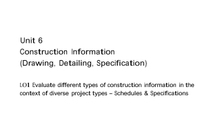 construction information