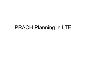 PRACH Planning in LTE