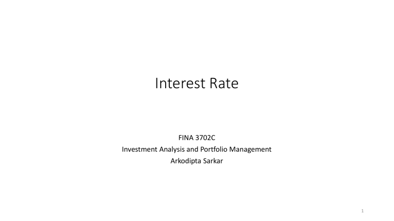 Interest Rate