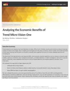 ESG EVV - Analyzing the Economic Benefits of Trend Micro Vision One