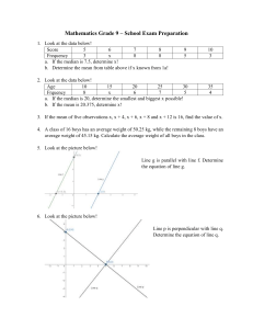 Mathematics School Exam Preparation Part 2