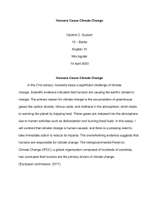 Argumentative Essay - Final Paper