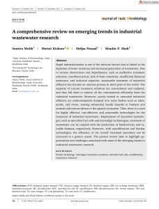 A comprehensive review on emerging trends in industrial wastewater research (REVIEW, 2022, EN)