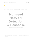 Managed Network Detection & Response (NDR) | Senselearner