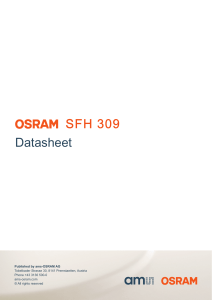 OSRAM SFH 309 datasheet
