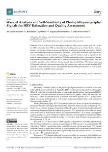 Wavelet Analysis and Self-Similarity of Photoplethysmography Signals for HRV Estimation and Quality Assessment