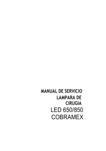 ManualServicio Lampara COBRAMEX 650-850
