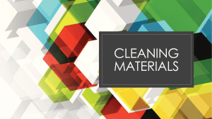 PPT PS Lesson 10 Cleaning Materials