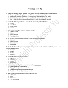 Biology & Chemistry Practice Test