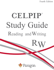 CELPIP Study Guide: Reading and Writing Test Prep