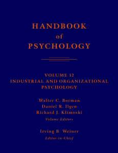 3. Borman, Daniel R. Ilgen, Richard J. Klimoski, Irving B. Weiner - Handbook of psychology. Industrial and organizational psychology. Volume 12-Wiley (2003)