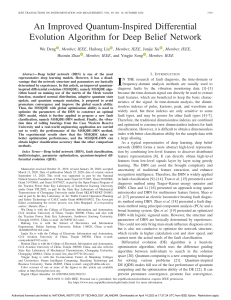 An Improved Quantum-Inspired Differential Evolution Algorithm for Deep Belief Network