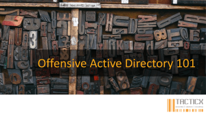 OWASP FFM 41 OffensiveActiveDirectory 101 MichaelRitter
