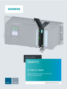 Manual Módulo Salidas Analógicas Siemens S7-1500