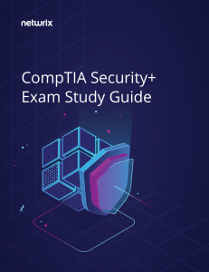 CompTIA Security Plus Exam Study Guide