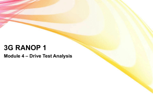 3G drive test analysis