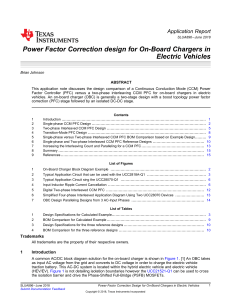 PFC Design for EV On-Board Chargers