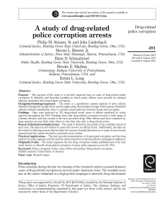 A study of drug-related police