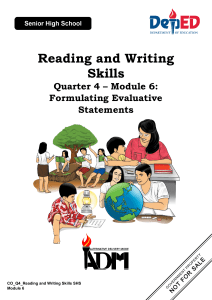 readingandwritingskills q4 m6 formulatingevaluativestatements v2