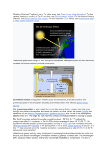 Heating of the earth