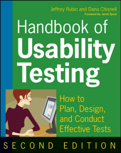 Handbook of Usability Testing  Howto Plan, Design, and Conduct Effective Tests