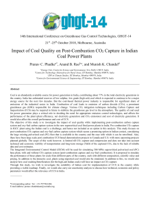 Coal Quality Impact on CCS